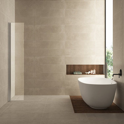 Comfort draaibare zijwand met muurprofiel, 10 mm nano glas - Tegeleend