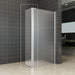 Comfort zijwand draaibaar rechts 350 x 2000 x 10 mm nano melkglas/chroom - Tegeleend