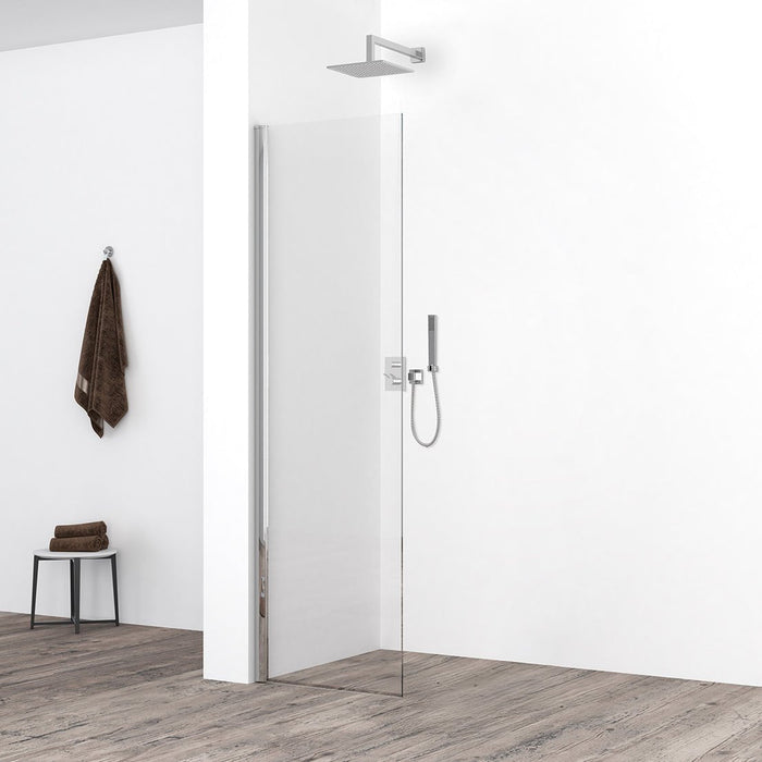 Comfort zijwand met muurprofiel, 10 mm nano glas - Tegeleend