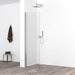 Comfort zijwand met muurprofiel en 10 mm nano glas