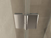 Curf cabine kwartrond met 1 draaideur links 900 x 900 x 2000 x 8 mm helder glas/chroom - Tegeleend