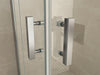 Double hoekinstap cabine met 2 draaideuren 900 x 900 x 2000 x 8 mm nano helder glas/chroom - Tegeleend