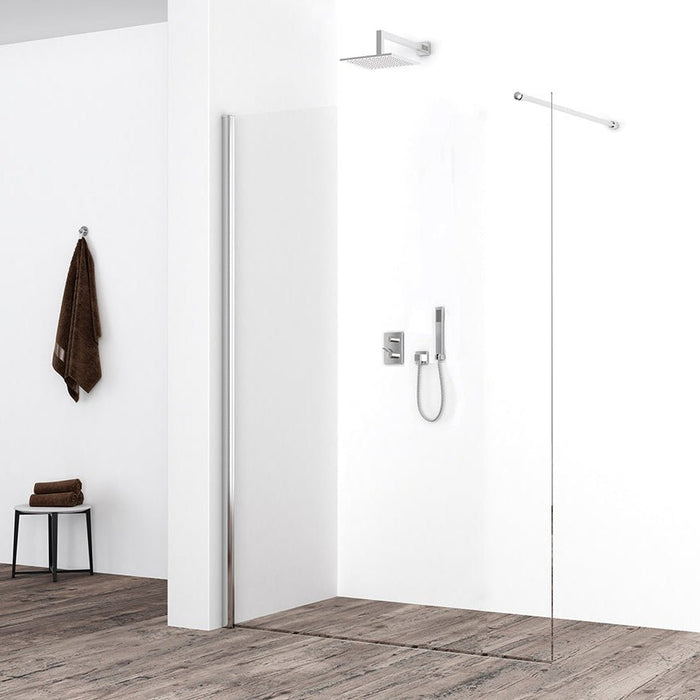 Eco inloopdouche 1200 x 2200 x 8 mm nano helder glas/chroom - Tegeleend