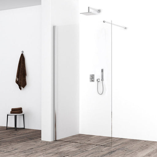 Eco inloopdouche nano helder glas met chroom profiel - Tegeleend