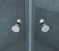 Eco kwartronde cabine met twee schuifdeuren 800 x 800 x 1900 x 5 mm nano helder glas/chroom - Tegeleend