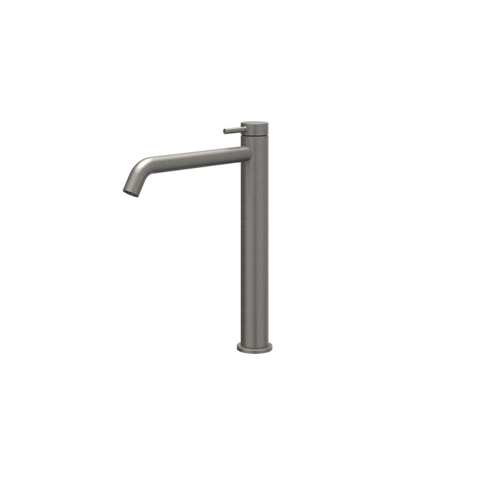 Eenhendel wastafelmengkraan opbouw model Concord RVS316 Carbon Black, coldstart - Tegeleend
