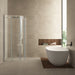 Entra cabine kwartrond met 2 schuifdeuren 900 x 900 x 2000 x 8 mm nano helder glas/chroom - Tegeleend