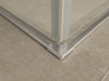 Entra hoekinstap cabine met 2 schuifdeuren 900 x 900 x 2000 x 8 mm nano helder glas/chroom - Tegeleend