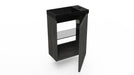 Fonteinkast dark oak incl. fontein mat zwart z/o - Tegeleend
