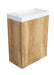 Fonteinkast natural oak incl. Marble fontein glans wit m/o - Tegeleend