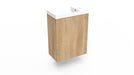 Fonteinkast nebraska oak incl. fontein mat wit m/o - Tegeleend