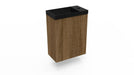 Fonteinkast Ridge cafe oak incl. fontein mat zwart z/o - Tegeleend