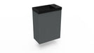 Fonteinkast Ridge cement incl. fontein mat zwart z/o - Tegeleend