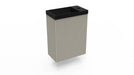 Fonteinkast Ridge clay incl. fontein mat zwart z/o - Tegeleend