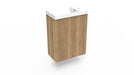 Fonteinkast Ridge halifax oak incl. fontein glans wit m/o - Tegeleend