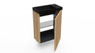 Fonteinkast Ridge halifax oak incl. fontein mat zwart z/o - Tegeleend