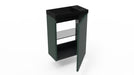 Fonteinkast Ridge highland green incl. fontein mat zwart z/o - Tegeleend