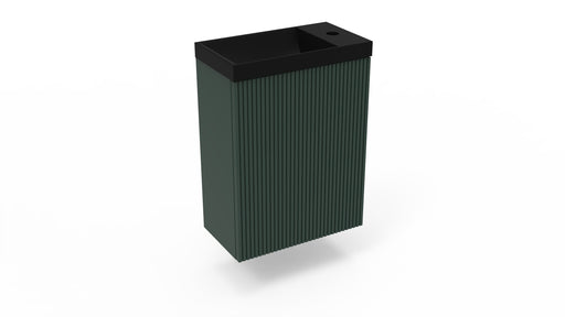 Fonteinkast Ridge highland green incl. fontein mat zwart z/o - Tegeleend