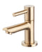 Fonteinset Rhea S mini met fontein links carrara, kraan, sifon en afvoerplug geborsteld messing - Tegeleend