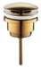 Fonteinset Rhea S mini met fontein links quartz, kraan, sifon en afvoerplug geborsteld messing - Tegeleend