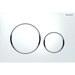 Geberit Bedieningspaneel - Sigma 20 - Glans Wit (met chroom) - Tegeleend