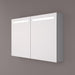 Luxe spiegelkast met horizontale LED-banen - Tegeleend