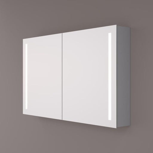 Luxe spiegelkast met verticale LED-banen - Tegeleend