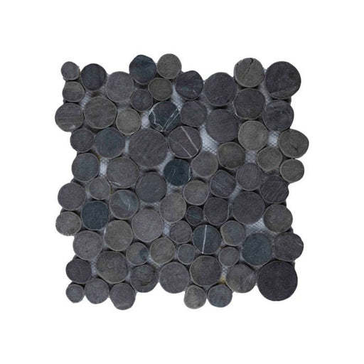 Mosaic coin grey 30x30 - Tegeleend