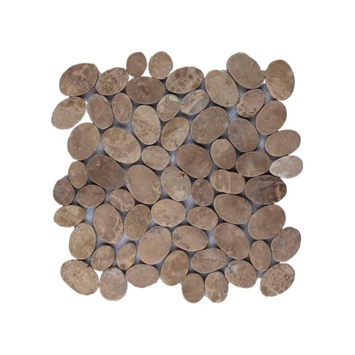 Mosaic oval light brown 30x30 - Tegeleend