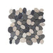 Mosaic oval mix grey - cream 30x30 - Tegeleend