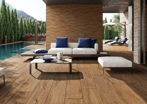 Novabell Nordic Wood Walnut (flamed) 30x120 - Tegeleend