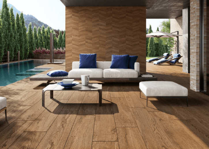 Novabell Nordic Wood Walnut (flamed) 30x120 - Tegeleend