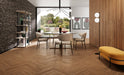 Novabell Nordic Wood Walnut (flamed) 30x120 - Tegeleend