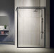 Novellini Kuadra H walk-in 107-110cm frame motief zwart + bevestigings set kuadra evo zwartK UADH110-86H - Tegeleend