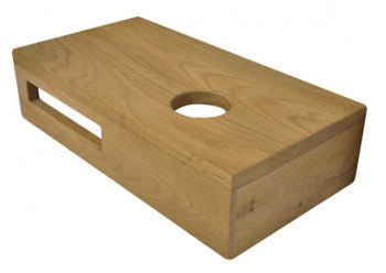 Oak planchet 40 x 21 x 10 cm rechts - Tegeleend