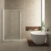 Pared cabine met 1 schuifdeur 1200 x 800 x 2000 x 8 mm nano helder glas/chroom - Tegeleend