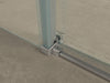 Pared cabine met 1 schuifdeur 1200 x 800 x 2000 x 8 mm nano helder glas/chroom - Tegeleend