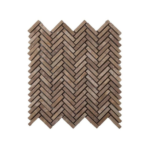 Parquet Fishbone 1 x 4.8 light brown 30x30 - Tegeleend