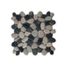 Pebble Regular mix black & brown 30x30 - Tegeleend