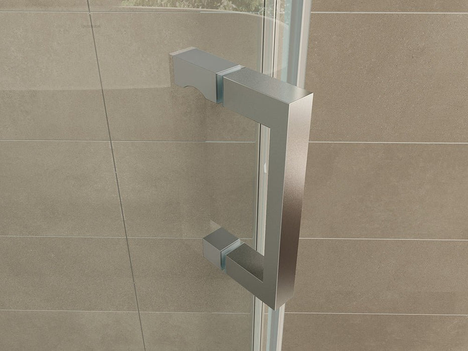 Pento cabine met 1 draaideur 1000 x 1000 x 2000 x 8 mm nano helder glas/chroom - Tegeleend