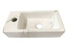 Rhea S mini fontein links 36,5 x 18 x 9 cm keramiek carrara - Tegeleend
