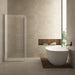 Salone cabine met 1 draaideur 900 x 900 x 2000 x 8 mm nano helder glas/chroom - Tegeleend