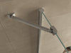 Salone cabine met 1 draaideur 900 x 900 x 2000 x 8 mm nano helder glas/chroom - Tegeleend
