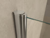 Salone cabine met 2 draaideuren 1000 x 1000 x 2000 x 8 mm nano helder glas/chroom - Tegeleend