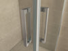 Salone cabine met 2 draaideuren 1000 x 1000 x 2000 x 8 mm nano helder glas/chroom - Tegeleend