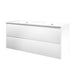 Set porselein Elegant wastafel dubbel en onderkast symmetrisch 1400x460x540 - Tegeleend