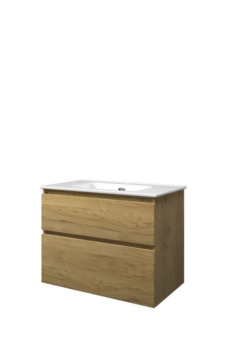 Set porselein Elegant wastafel en onderkast a - symmetrisch 800x460x620 - Tegeleend