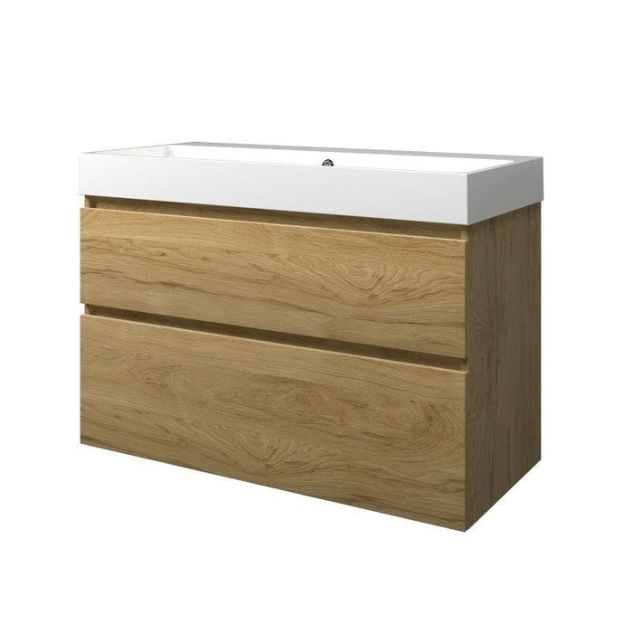 Set porselein Loft wastafel en onderkast a - symmetrisch 1200x460x700 - Tegeleend