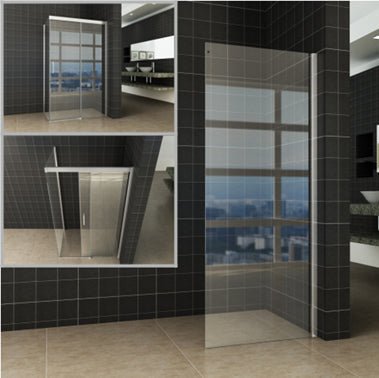 Side zijwand voor Puerta en Slide nisdeur 900 x 2000 x 8 mm nano helder glas/chroom - Tegeleend