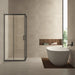 Skyline hoekinstap cabine met 2 schuifdeuren 1000 x 1000 x 2000 x 8 mm nano helder glas/mat zwart - Tegeleend